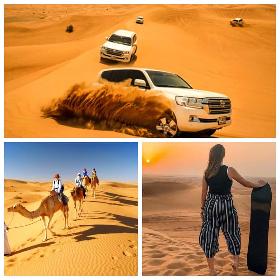 Doha: Half Day Layover Desert Safari, Camel Ride, SandBoard - Dune bashing, with control over the level of excitement