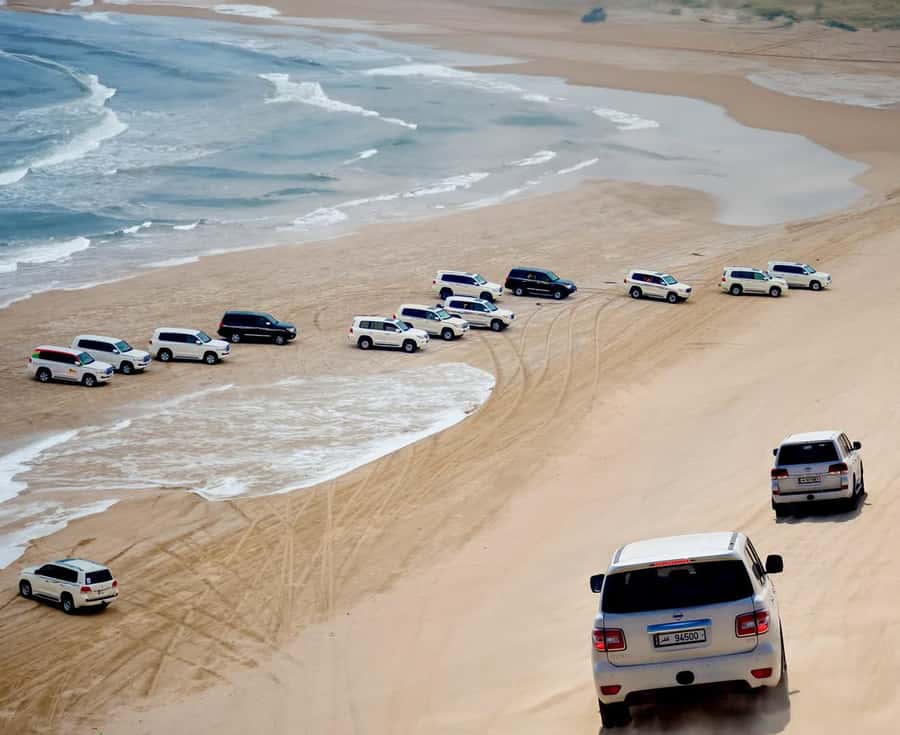 Doha: Inland Sea Desert Safari with Sunset & Sunrise Views - The 4x4 ride from Doha to Sealine Beach