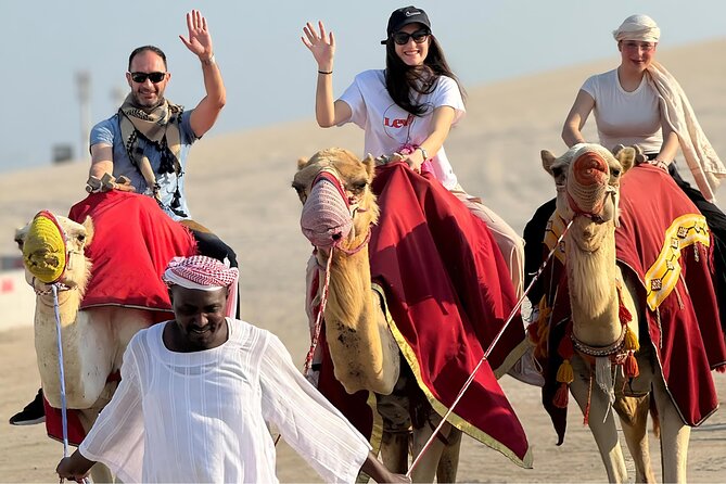Doha: Luxury Desert Safari, Quad Bike & Sandboarding - Tea, coffee, and a short camel ride