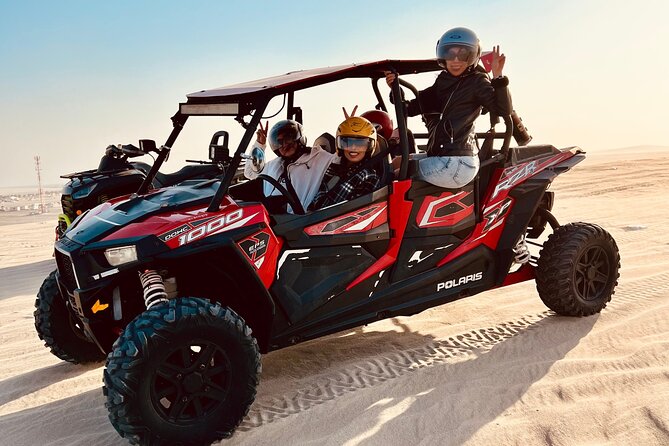 Doha: Luxury Desert Safari, Quad Bike & Sandboarding - Sandboarding with a view