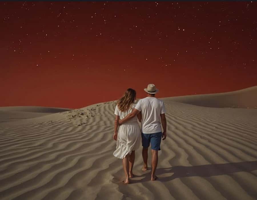 Doha: Nighttime Desert Safari with Dune Bashing & Camel Ride - Tea, coffee, and a short camp stop