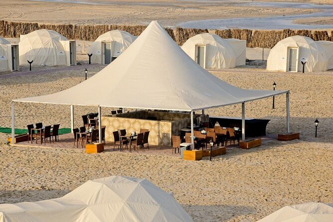 Doha Private Overnight Desert Safari - Seal Beach: tea, coffee, and a camel ride