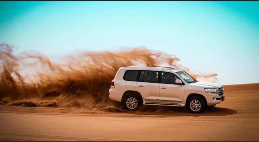 Doha: Relax Desert Safari, Camel Ride, Inland Sea, Swimming - Dune bashing on a designated route