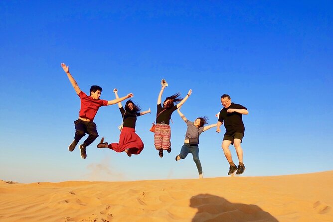 Doha Sharing Desert Safari with Dune Bashing and Sand Boarding - Sunset and the changing desert light
