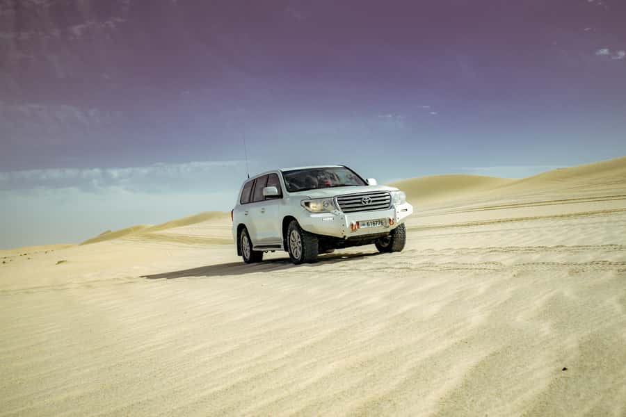 Doha: Sharing Desert Safari with Inland Sea visit - Dune bashing across the high sand
