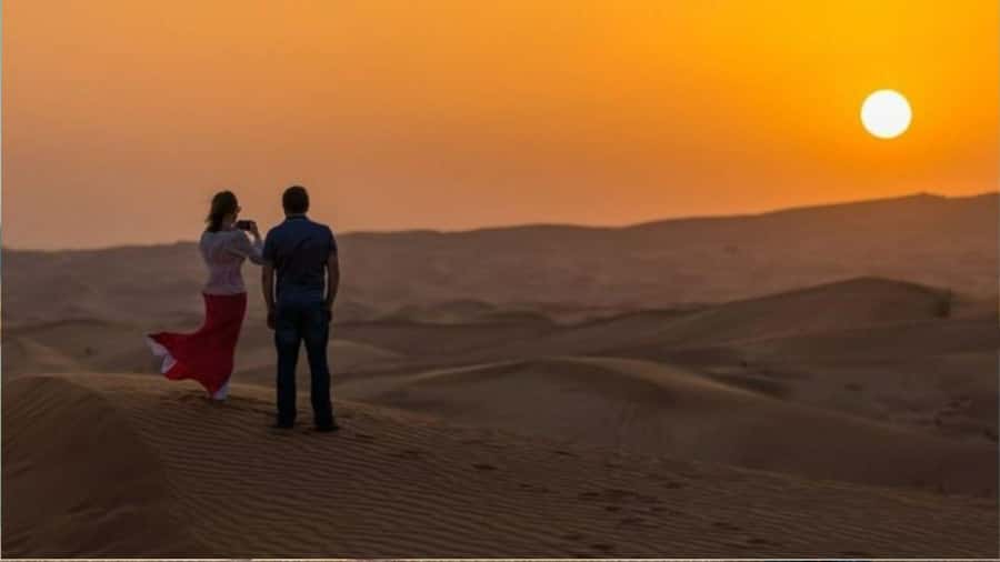 Doha :Sunrise/ Sunset Desert Safari CamelRide & Sandboarding - Sandboarding for first-timers and thrill seekers