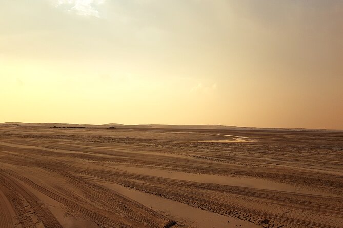 Doha: Sunrise /Sunset Desert Safari with Sand Boarding,Camel ride - Sunrise or sunset: choose the timing that fits you