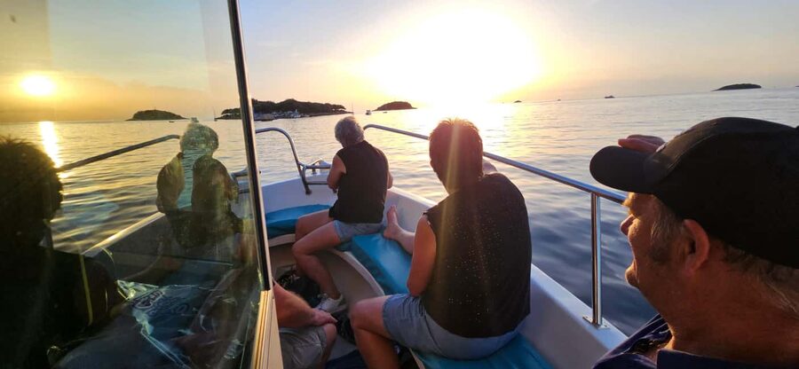 Dolphin Safari Boat Trip from Marina Funtana - Sunset on the water