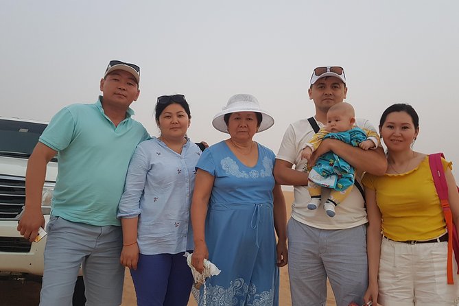 Dubai 4x4 Desert Safari, Quad Bike, Camel Ride & BBQ Dinner - Sandboarding and a sunset photo stop