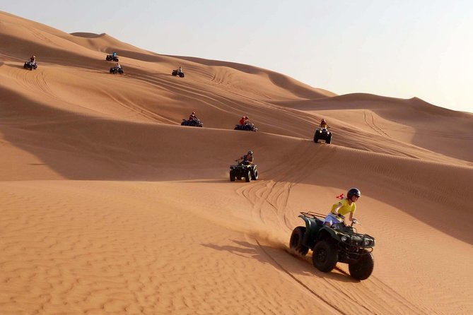 Dubai: Adventure Quad Bike Safari, Camel Ride & Refreshments - What the $69.42 price gives you