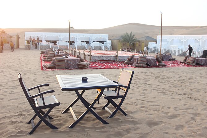 Dubai Afternoon Desert Safari and BBQ Dinner - BBQ dinner, Arabic bread, and food stations
