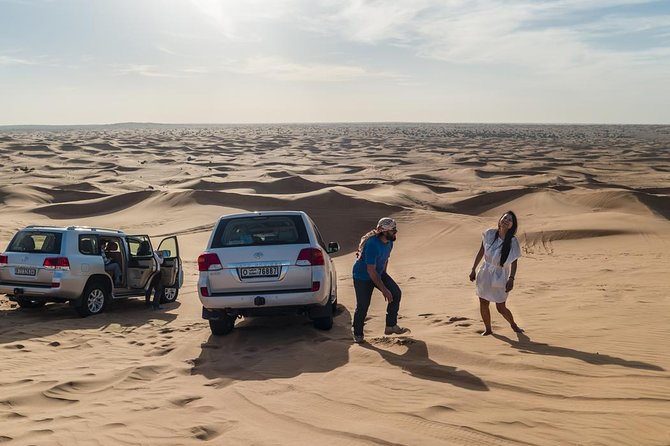 Dubai Desert Journey: Red Dunes Safari with BBQ in Bedouin Camp - The drive to Lahbab sets the tone