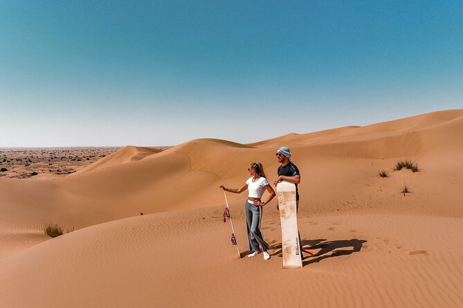 Dubai Desert Safari: Camel Ride, Sandboarding, BBQ & House Drinks - Leaving Dubai behind at 3:30 pm