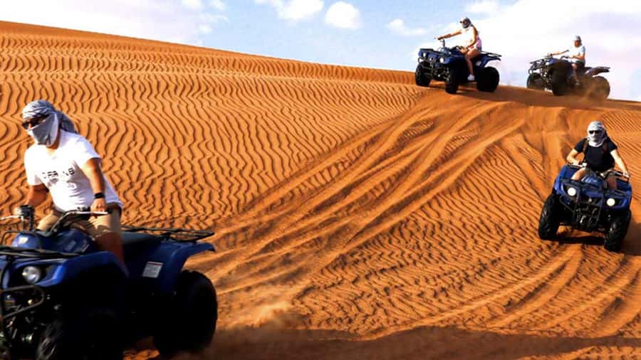 Dubai: Desert Safari, Camel Ride, Sandboarding, Quad Bike - Camel riding and the short taste of desert travel
