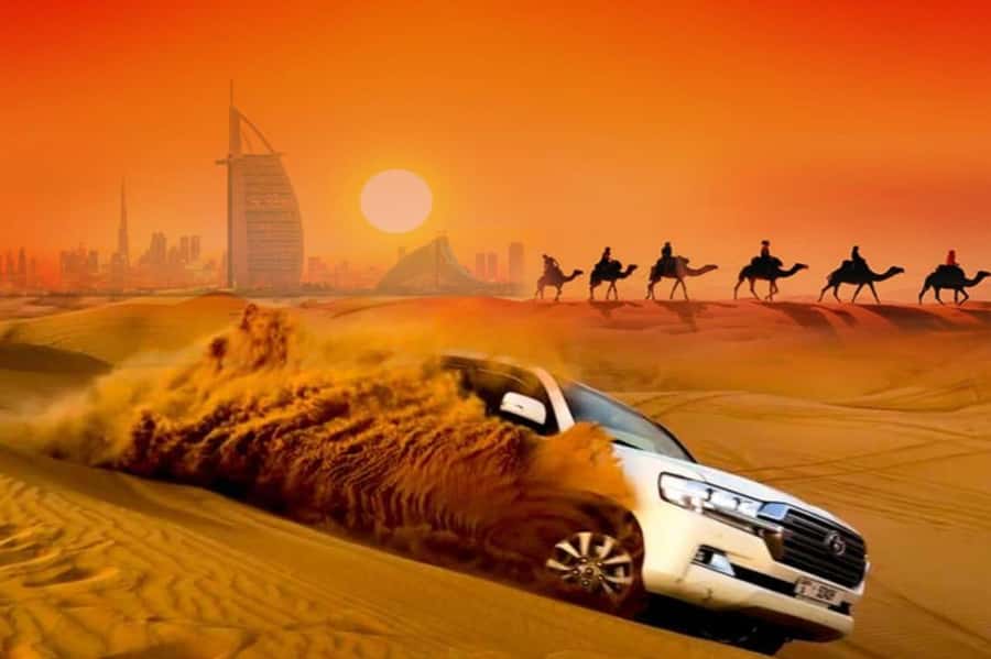 Dubai: Desert Safari Camel Riding, Sandboarding & BBQ Dinner - Key points to know before booking