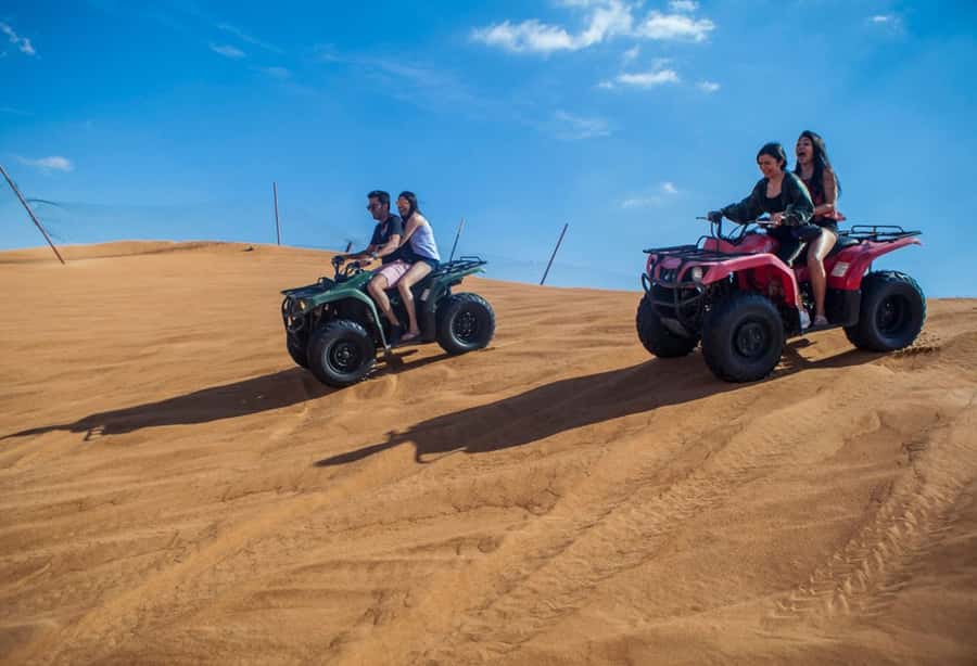 Dubai: Desert Safari, Quad Bike, Camel Ride and Sandboarding - Who should book this Lahbab safari?
