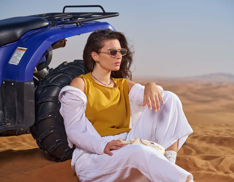 Dubai: Desert Safari, Quad Bike & Premium Camp Experience - Buffet dinner with a large entertainment program
