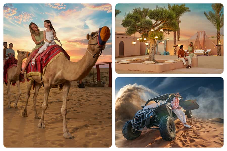 Dubai: Desert Safari, Quad Bike & Premium Camp Experience - Forty-five minutes of dune bashing and sandboarding