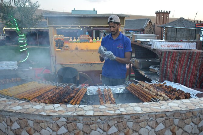 Dubai Desert safari Tour with Live BBQ & Belly Dance Shows - BBQ dinner and the evening stage shows