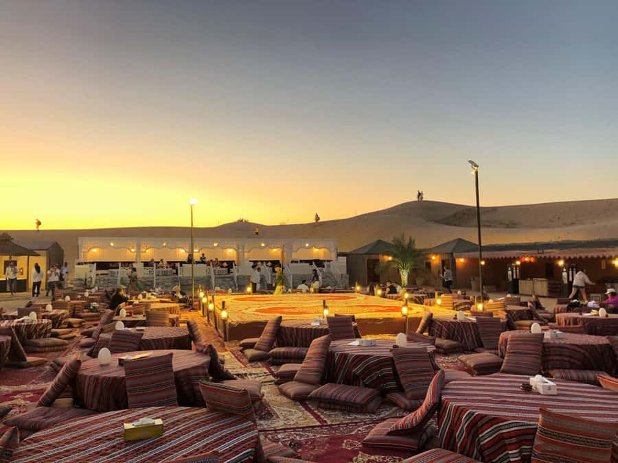 Dubai Desert Safari with Burj Khalifa (Ticket Only) - Barbecue dinner and evening shows