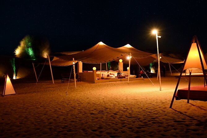Dubai Desert Safari with Desert Camp Dinner, Camel Ride & Shows - The optional alcohol upgrade and other extras