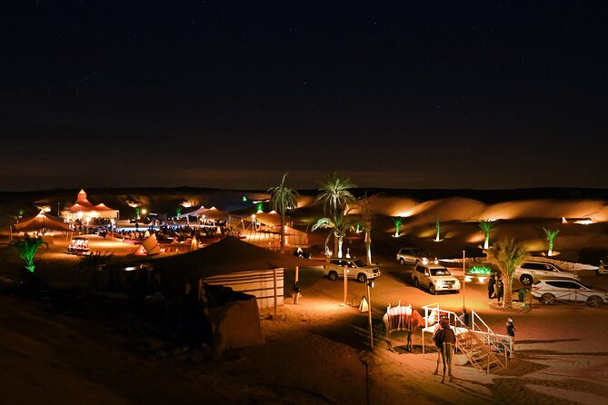 Dubai Desert Safari with Desert Camp Dinner, Camel Ride & Shows - Timing, group size, and practical planning