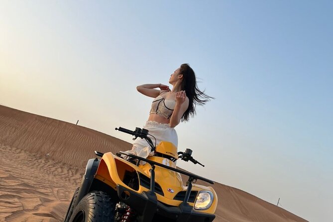 Dubai Desert Safari with Quad Bike, sandboarding, live show & BBQ - Thirty minutes on a self-drive quad bike