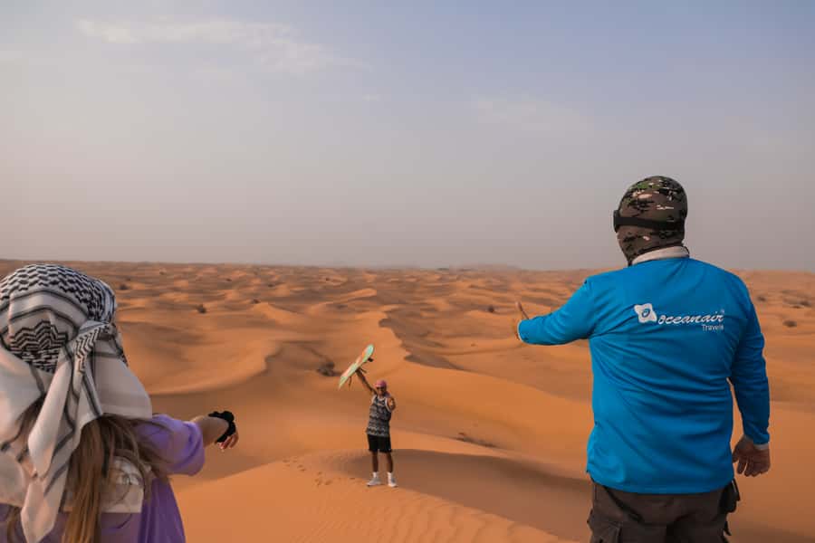 Dubai: Dune Buggy Desert Safari, Camel Ride & Sandboarding - Guides, photographs, and how the day is run