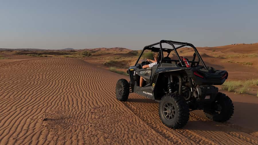 Dubai: Dune Buggy Safari and Camel Ride with Transportation - One hour across the dunes