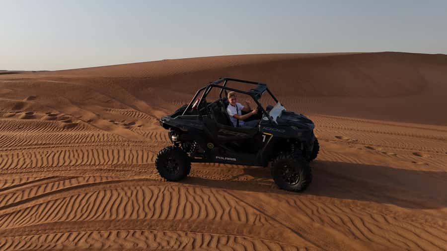 Dubai: Dune Buggy Safari and Camel Ride with Transportation - Meeting John the camel