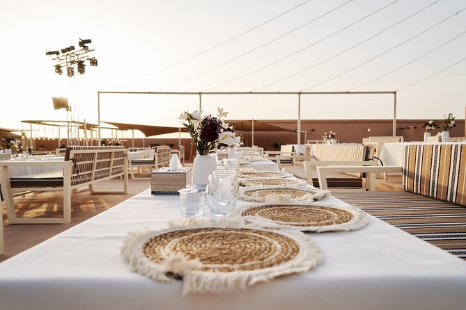 Dubai Evening Desert Safari BBQ Dinner & Transfer to Noble Camp - BBQ buffet dinner with vegetarian choices