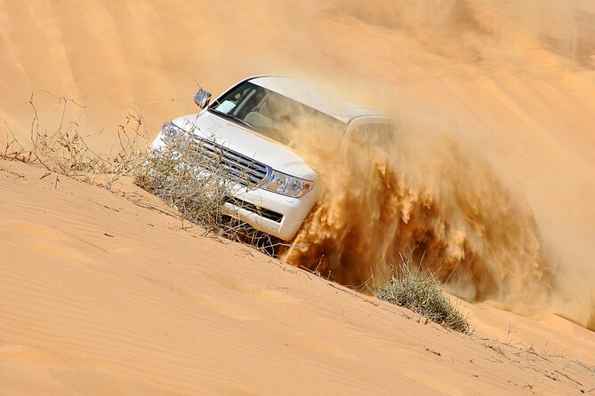Dubai Evening Desert Safari With Transfers Dune Bashing & Dinner - Key points at a glance