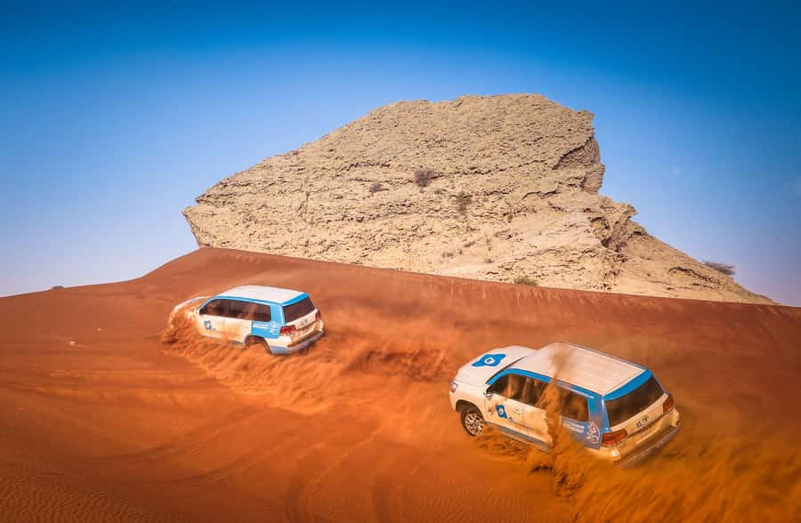 Dubai: Half-Day Desert Safari, Camel Ride, ATV & Dune Buggy - The 45-minute ride from Dubai to Lahbab