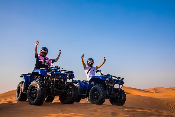 Dubai: Half-Day Desert Safari, Camels, Quad Bike & Refreshments - Sandboarding is short, funny, and easy to try