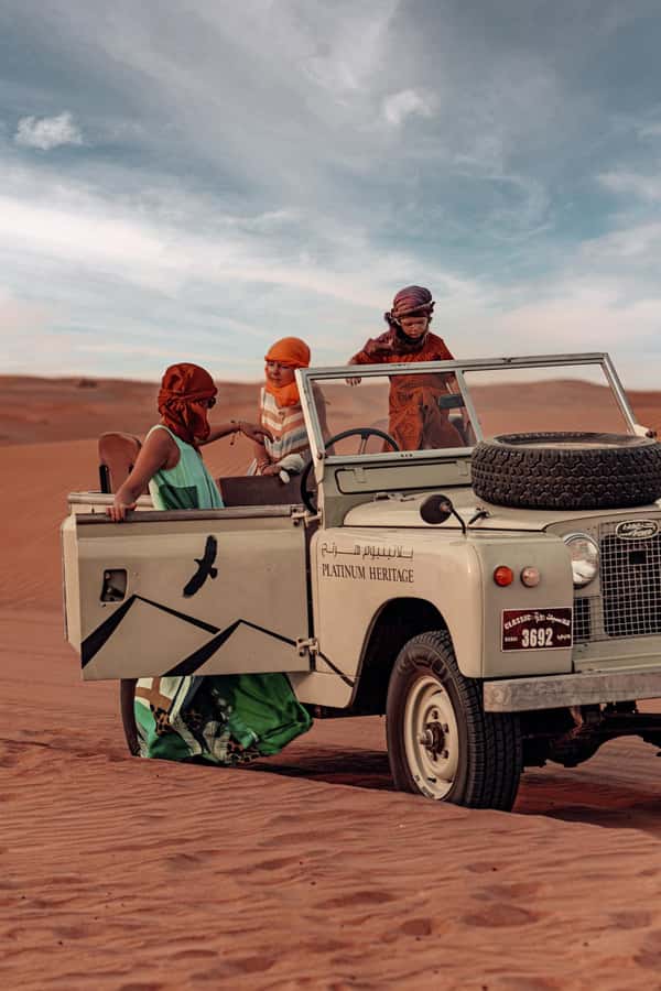 Dubai: Heritage Safari in Vintage Land Rover with Dinner - What $189 really buys you