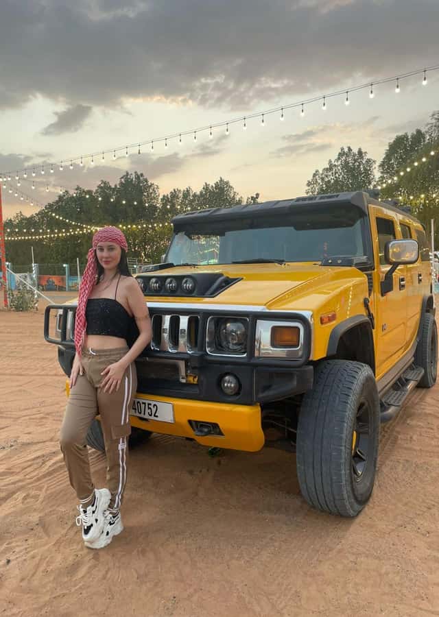 Dubai Hummer Safari Adventure & Traditional Dress Photoshoot - The premium camp after sunset