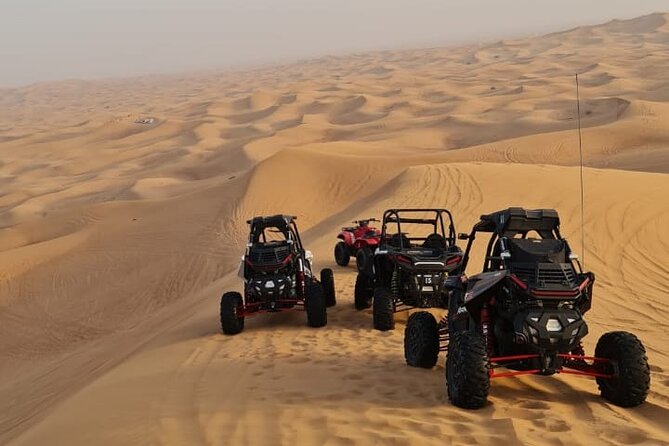 Dubai Morning Buggy Dunes Safari with Sandboarding & Camel Ride - Sandboarding on the high dunes