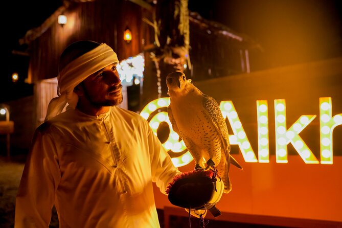Dubai Overnight Desert Safari, BBQ & Stargazing at Al Khayma Camp - Henna, falcon photos, and the camp program