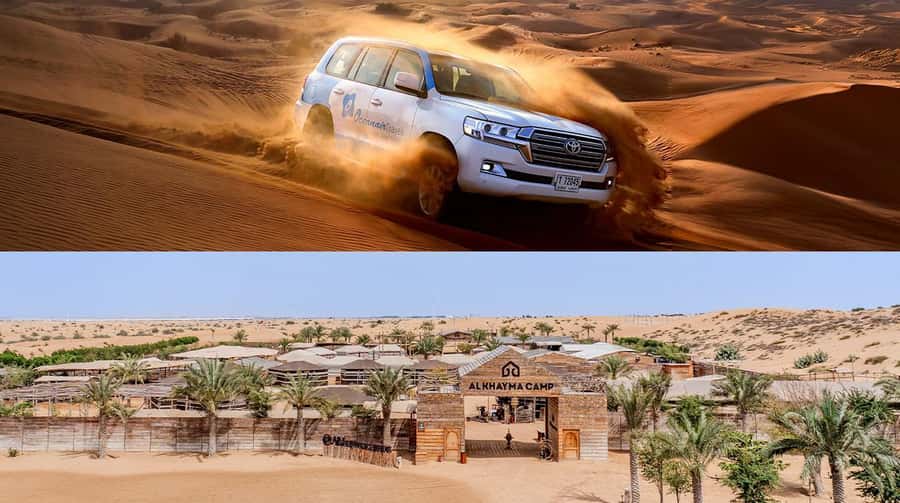 Dubai: Premium Safari, Camel Ride & Al Khayma Camp 3-Buffets - Key points at a glance