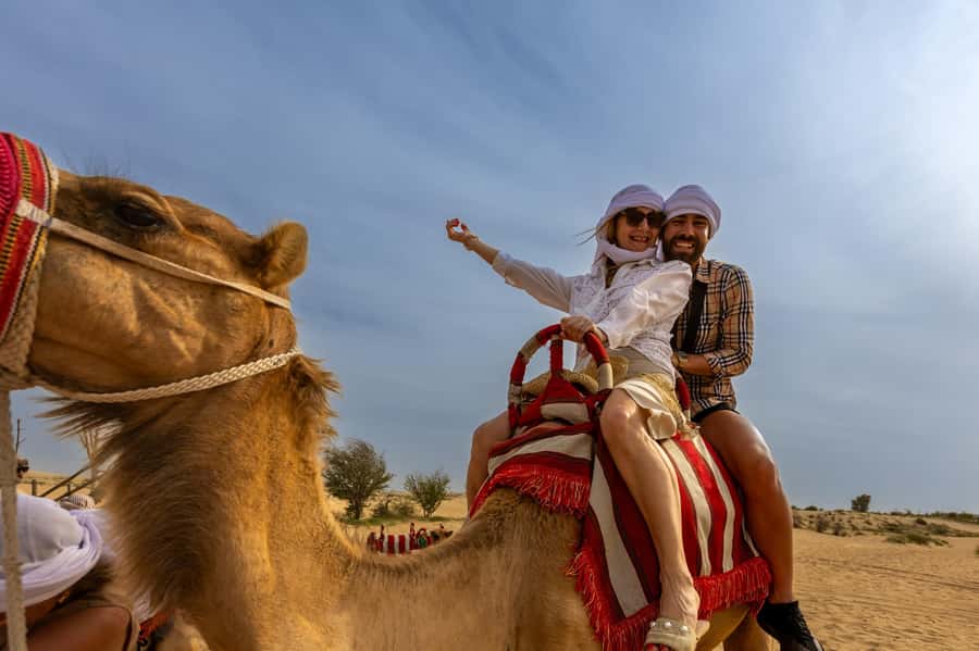 Dubai: Premium Safari, Camel Ride & Al Khayma Camp 3-Buffets - Fire, horses, camels, and the Yola dance