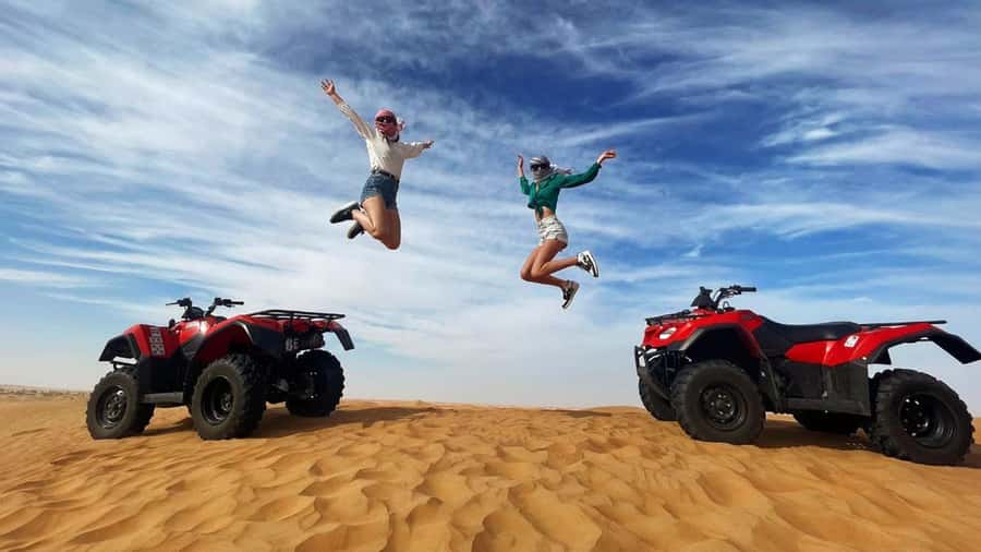 Dubai: Quad & ATV Bike, Red Dune Desert and Safari Adventure - What happens at the quad-bike area