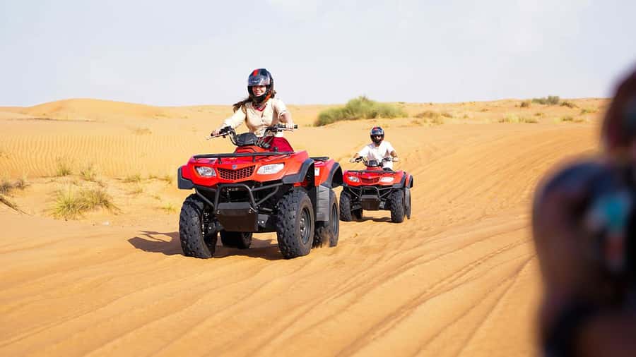 Dubai: Quad & ATV Bike, Red Dune Desert and Safari Adventure - The camel ride is brief and traditional