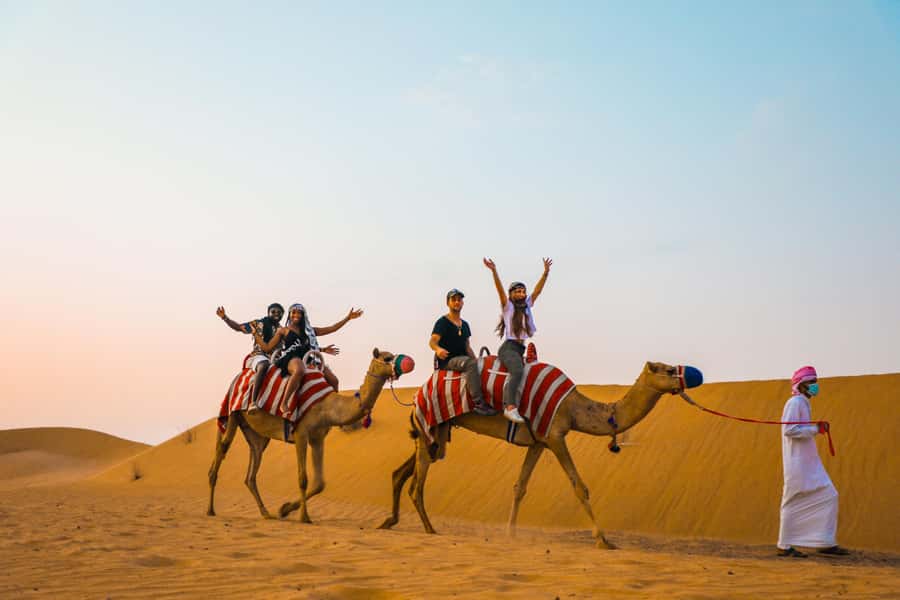 Dubai: Quad Bike Safari, Camels & Al Khayma Camp BBQ Dinner - Arabian BBQ dinner and evening entertainment