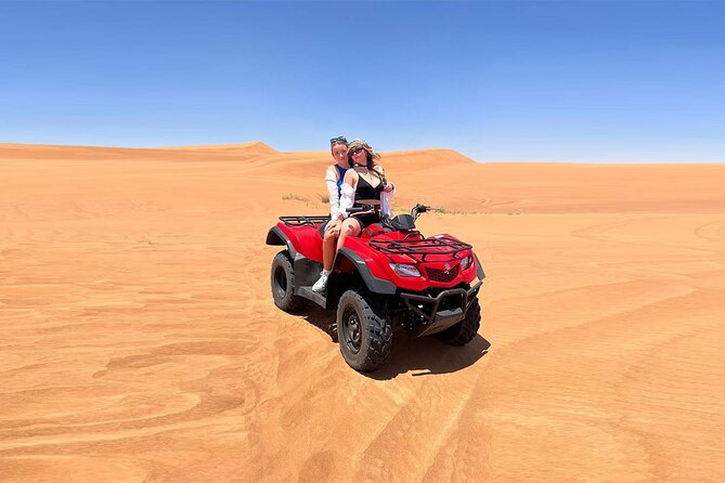 Dubai: Quad Bike Safari, Camels, & Camp with BBQ Dinner - The 45-minute ride out of Dubai