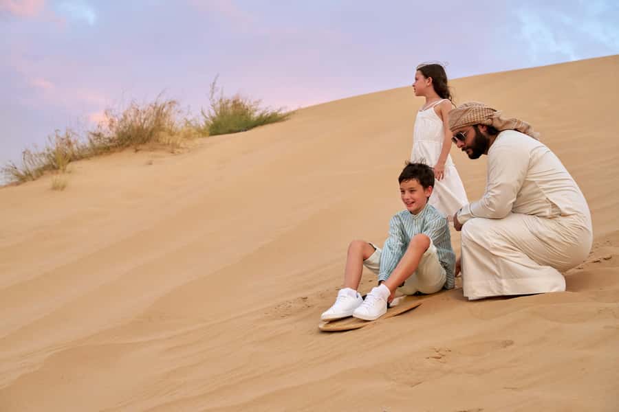 Dubai’s Best Desert Safari: Live Show & Gourmet BBQ Dinner - Camels, baby camels, henna, and falcon photos