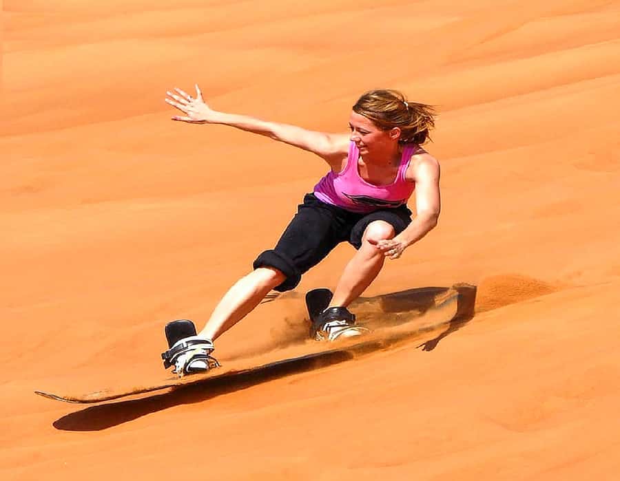 Dubai: Safari, Quad Bike, Camel Ride, and Buffet Dinner - Quad biking across the Lahbab sand