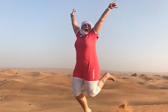 Dubai: Unique SUNSET 4WD Red Dunes Safari - The camel ride, a slower look at the desert