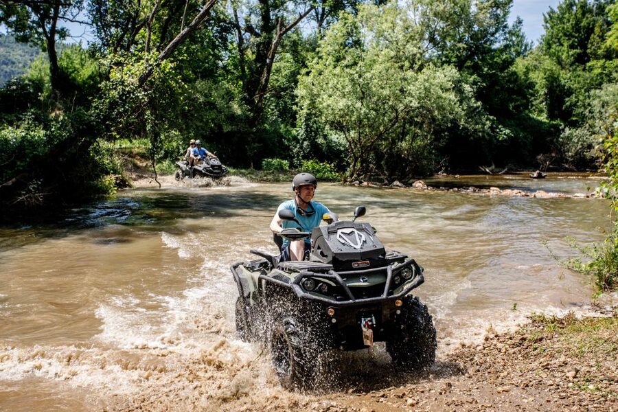 Dubrovnik: Kojan Koral ATV Quad Safari with transport - The first ride: fields, wetlands and the Ljuta River