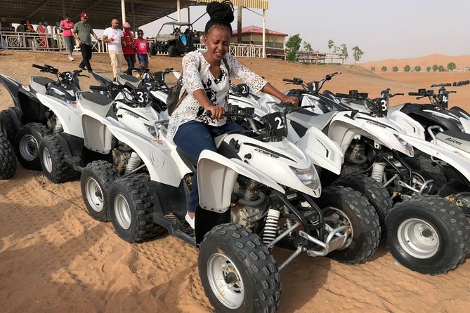 Evening Desert Safari with Quad Bike, Dune Bashing, Entertainments, BBQ Dinner - Sandboarding and the sunset stop