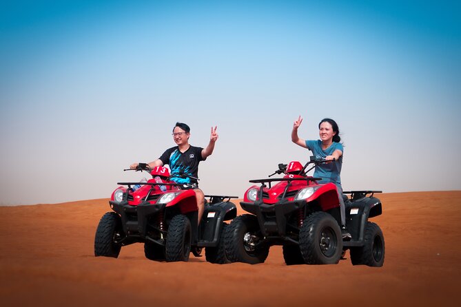 Evening Quad Bike, Desert Safari in Dubai , BBQ Dinner and Shows - Dune bashing that feels like a roller coaster
